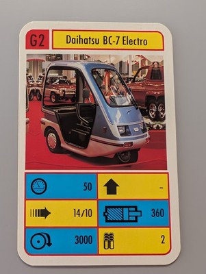 Prototyp Daihatsu BC-7 Electro - Einzelkarte - ASS Altenburger - Quartett (14E)