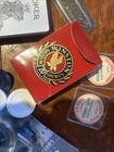 Vintage Junk Drawer Poker Chess Knives Rare Milk Caps Advertising Lot — photo 10