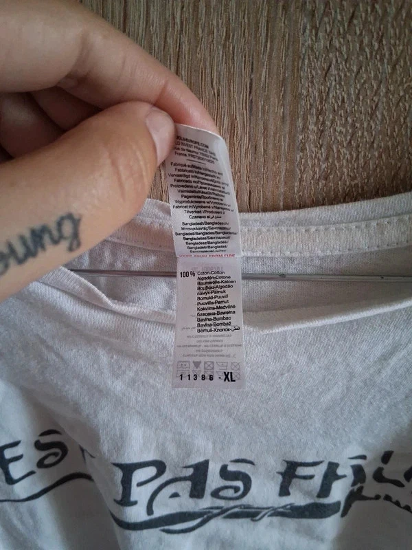 T-shirt mixte coton kaamelott c'est pas faux taille xl - Photo 4/4