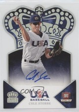 2015 USA Baseball Crown Royale Silver Signatures 36/99 Cole Stobbe #43 Auto 3wu