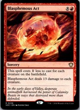 Blasphemous Act 238 Commander: Secrets of Strixhaven Magic: The Gathering NM