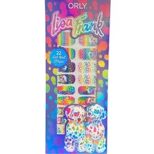 NEW ORLY x Lisa Frank Gel Nail Wraps Spotty & Dotty Rainbow Dogs 22 Strips