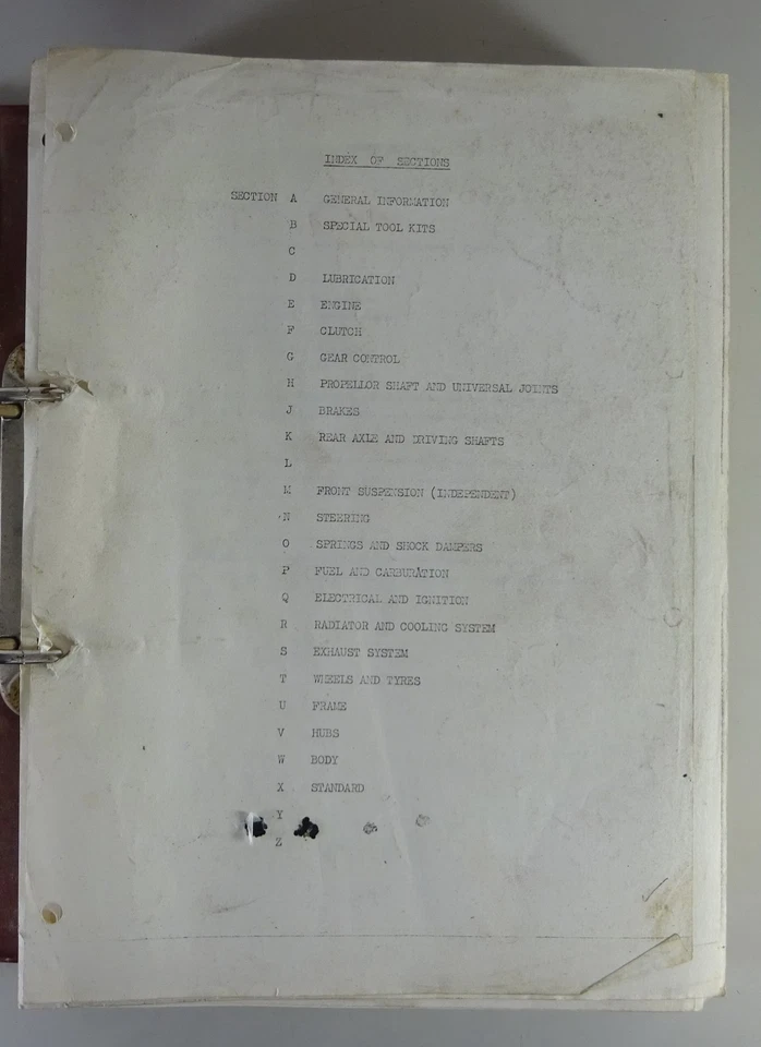 Catalogo Parti Rolls Royce Silver Cloud I / Bentley S1 Anno 1955 - 1959 - Immagine 3 di 4