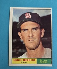 1961 Topps #420 Ernie Broglio St. Louis Cardinals BASEBALL Card 2E