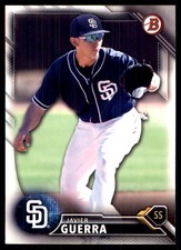 Javier Guerra 2016 Bowman Draft #BD-181 Padres MLB READ FREE SHIP AutographDen