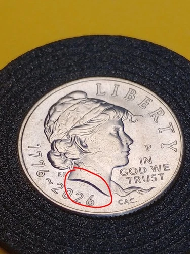 2026 P Emerging Liberty Dime with DIE CRACK UNDER BUST ERROR