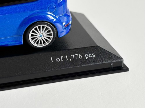 Super Rare 1:43 Minichamps 2009 Ford Focus RS Performance Blue Limited Edition!! - Picture 15 of 15