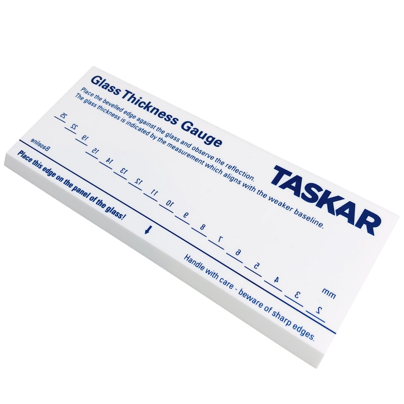 Glass Thickness Gauge Measuring Tool 2 to 25mm Reflection