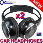 2 IR Headphones wireless car Alpine Toyota Holden Captiva Honda Pajero Territory