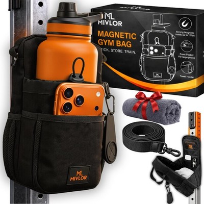 Magnetic Gym Bag for Men and - Magnet Water Bottle Holder Sling Carrier with ...