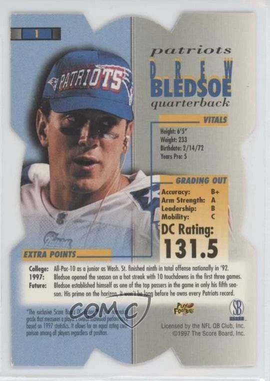 1998 Pro Line DC III Drew Bledsoe #1 - Image 2 of 2