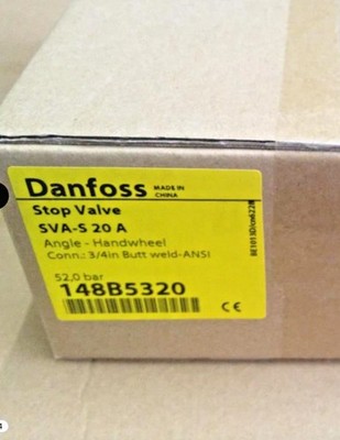 1PC- Danfoss 148B5320 Shut-off valve, SVA-S 20, Steel, Max Pressure 754- NEW