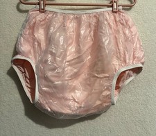 Soft PVC Covered Sissy Flannel Pants Size XL Max Waist 40“ Inch ABDL