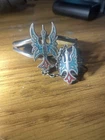 Vintage Native American Sterling Silver Cuff Bracelet And Ring