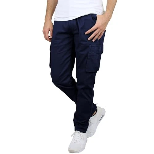 BLU ROCK MEN'S FLEX-STRETCH COTTON CARGO PANTS - SIZE: MEN 34 - NAVY
Opens in a new window or tab