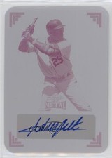 2024 Leaf Metal 1991 Printing Plate Magenta 1/1 Adrian Beltre Auto HOF 14hk