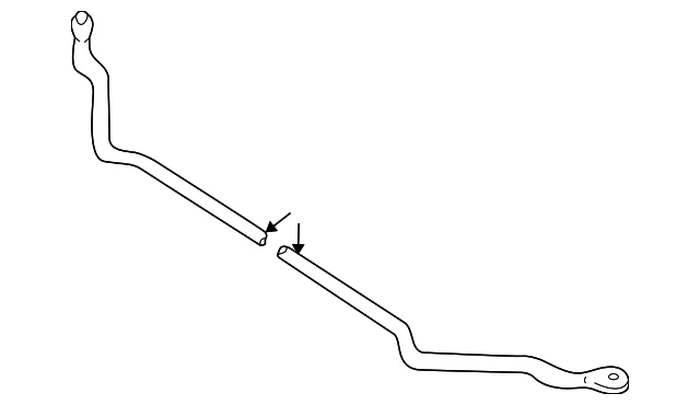 Barra estabilizadora delantera Frontier Xterra original Nissan 2001-2004 54611-9Z400 Foto 2 de 3