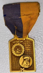 1939 FFA Future Farmers of America Gold Award Prize Medal Agriculture Poultry