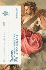 SAN MARINO 2026- 2 EURO COMMEMORATIVO TIZIANO FDC-BU COINCARD FOLDER PREVENDITA