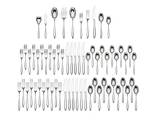 Lenox Sculpt 18/10 Stainless Steel 65pc. Flatware Set (Service for Twelve)
