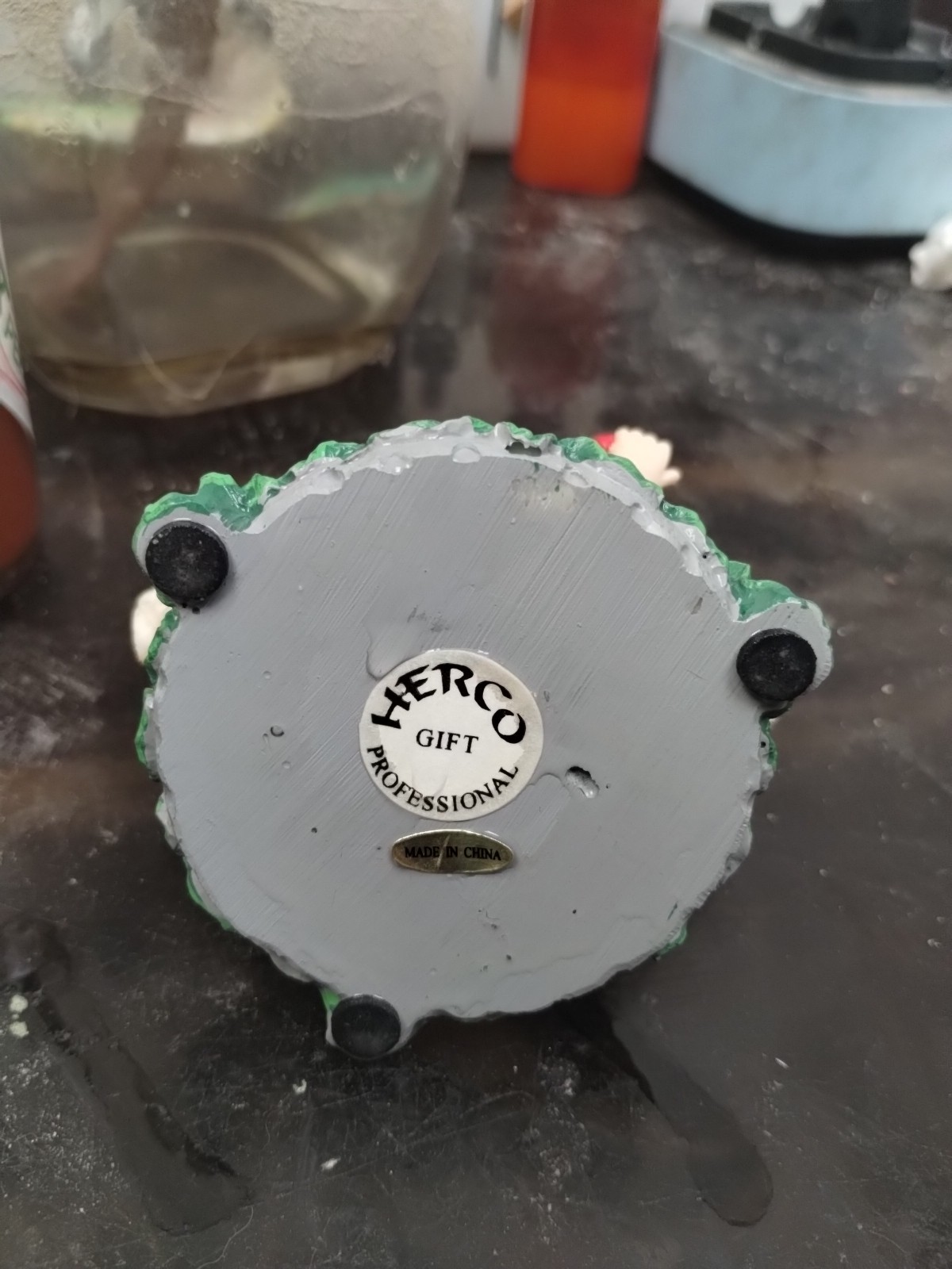 Herco Gift Professional 4" Winged Cherub Angel w/ Star Resin Figurine