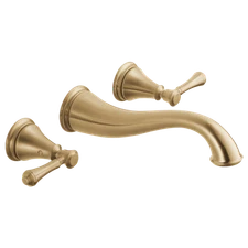 Delta Cassidy T3597LF-CZWL Wall Mount Bathroom Faucet Trim - Champagne Bronze