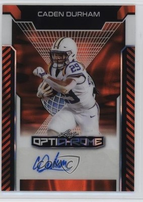 2025 Leaf Optichrome Orange Lava 3/4 Caden Durham #BA-CD2 Auto 13u1