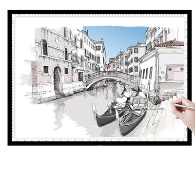 A2 Light Pad - 26''x19'', 10000+ LUX Super Bright 10 Levels/Stepless Dimming 3 ...