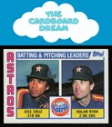 Jose Cruz / Nolan Ryan HOF 1984 Topps #66 Houston Astros Baseball Card