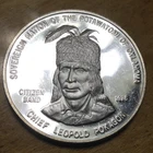 1976 Sovereign Nation Potawatomi of Oklahoma Indian Tribe  .999 Silver Proof Rd