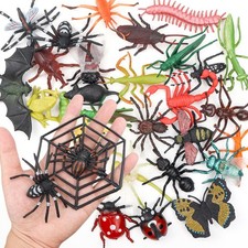 DOITEM 29Pcs Large Realistic Insect Toys Figures, Plastic Bugs Figurines Set,...