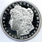 1879 S MORGAN DOLLAR! GEM BU+++! DMPL! FROSTY CAMEO! BLACK MIRRORS! NR #S1090