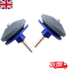 2Pcs Lawn Mower Sharpening Lawnmower Blade Sharpener Rotary Drills Garden Tool