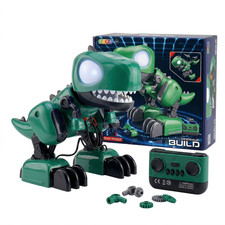 Remote Control T-Rex Dinosaur Toy, STEM Learning, Interactive Assembly