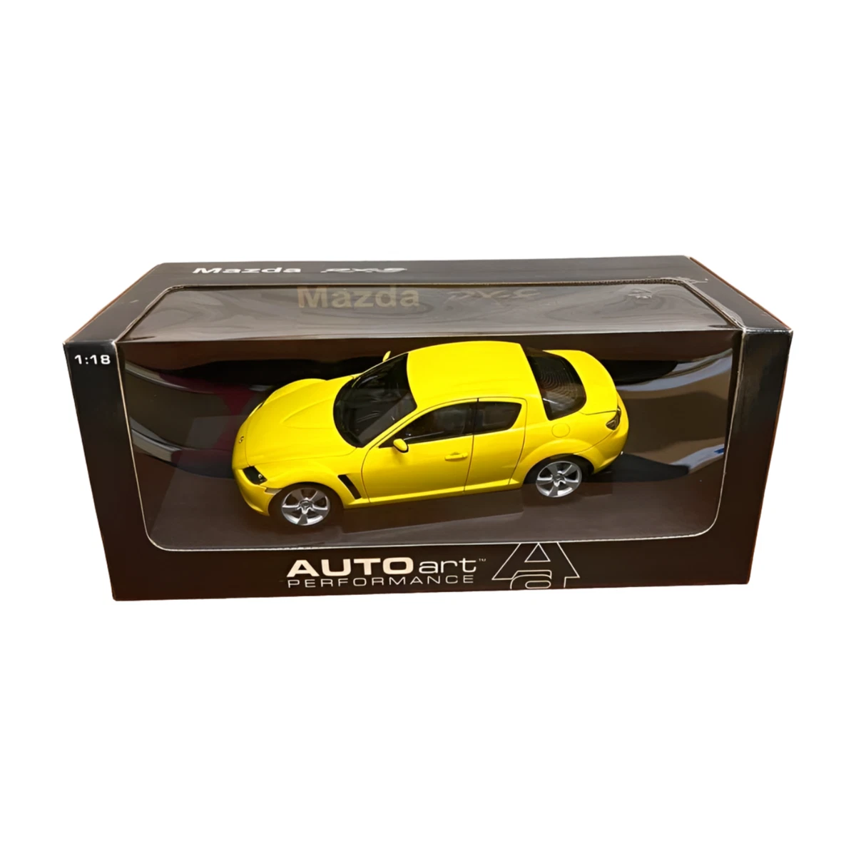 Mazda RX-8 1/18スケール イエロー AutoArt 1/18 Mazda RX-8 Performance Yellow Diecast Model Car Used