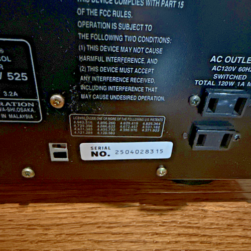 Onkyo TX-SV525 220W Surround Sound Dolby 5.1 Ch Home Theater Receiver - Read - Picture 6 of 9