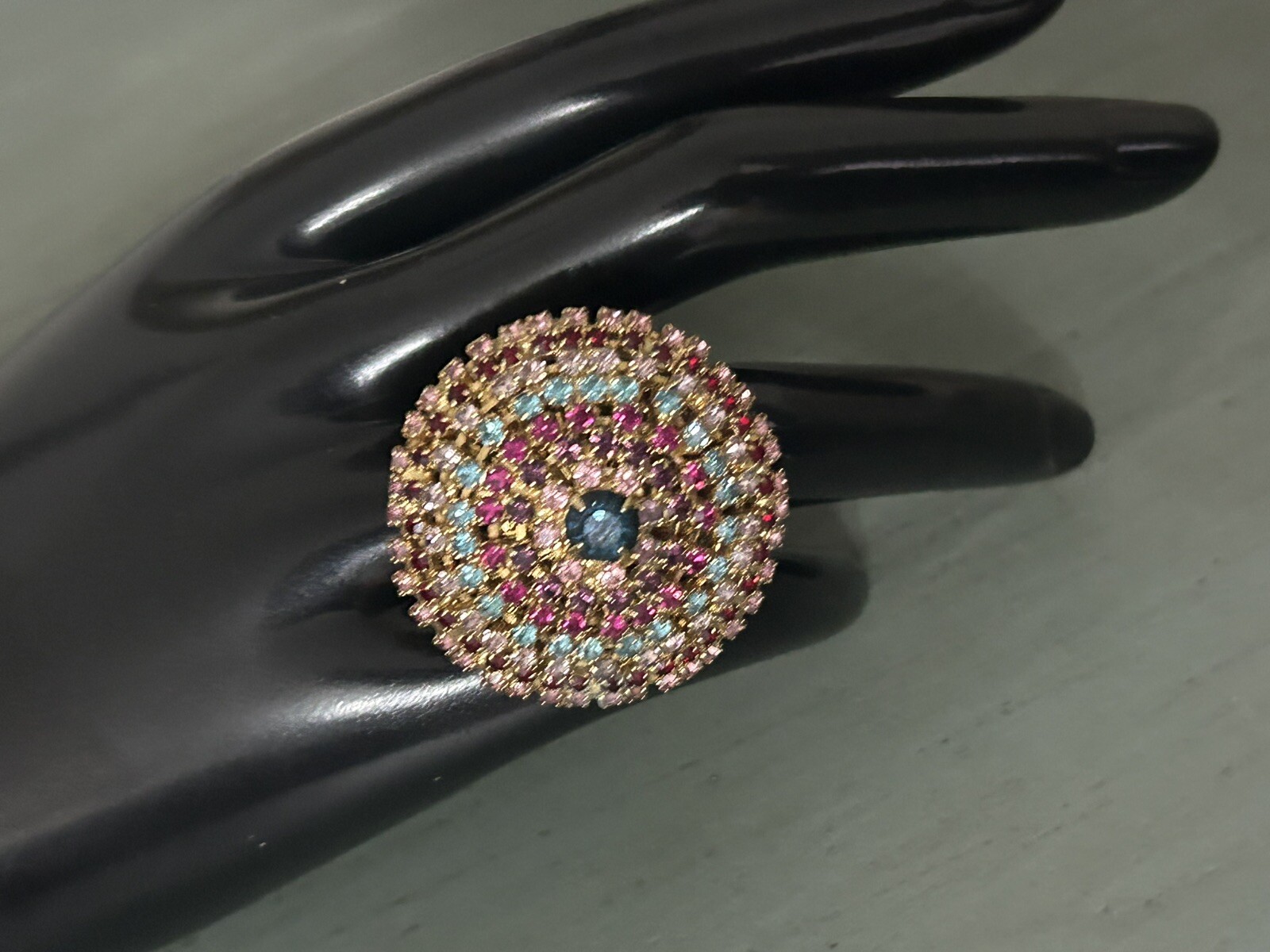 Huge Oversized Statement Ring Erickson Beamon For… - image 1