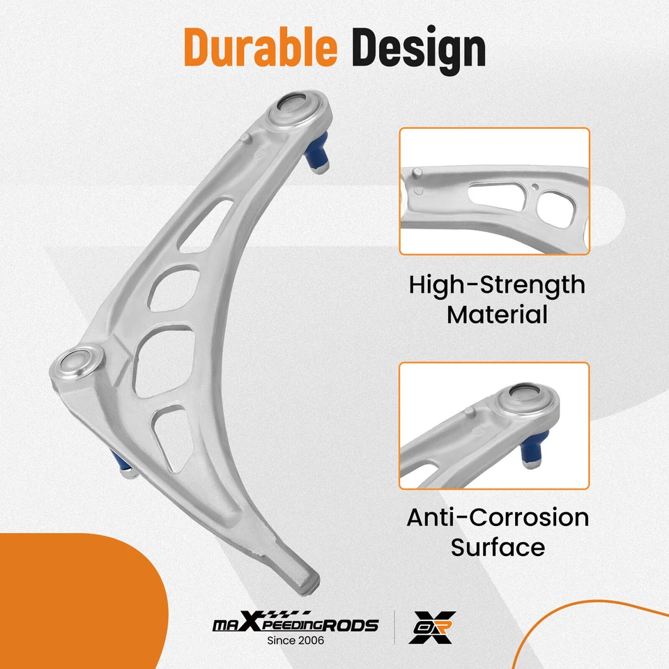8-TLG VERSTÄRKT QUERLENKER SATZ FÜR BMW 3er E46 Z4 E85 VORDERACHSE NEW - Bild 3 von 4