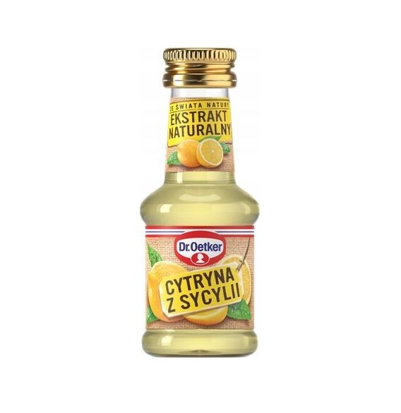 Dr. Oetker NatüRlicher Zitronenextrakt 30Ml Zitrone Sizilien Backaroma FlüSsig-image
