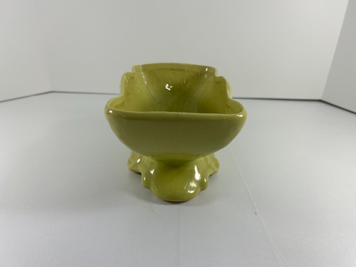 Vintage MCM grün strukturiert Standfuß Pflanzgefäß länglich 8,5" x 4,5" x 4,5" Schüssel Schale - Bild 2 von 10