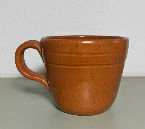 Jugtown Coffee Mug Brown Art Pottery - 3” Tall 4” Around