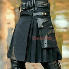 New Scottish Mens Kilt Traditional Skirt Retro Traditional Clothes NO BELT 
