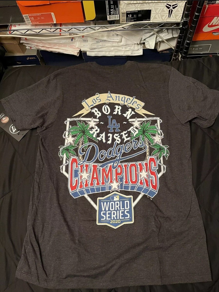 Born x Raised Los Angeles Dodgers 2020 World Series Champions Tee