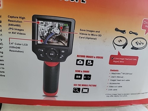 Autel MaxiVideo Digital Videoscope with 2.4" Screen and 5.5mm Head (MV208 - Picture 4 of 17