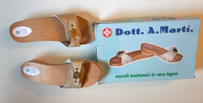 Sabots En Cuir Authentiques Pour Femme Et Homme – Chaussures En Bois Confortables – Mules Colorées Au Choix