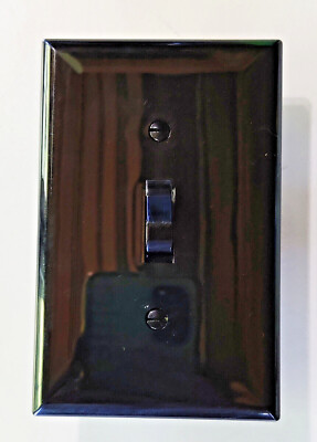 Leviton 3 Way Toggle Light Switch + Faceplate - Black CS320-2E 20A 120/277V A.C.