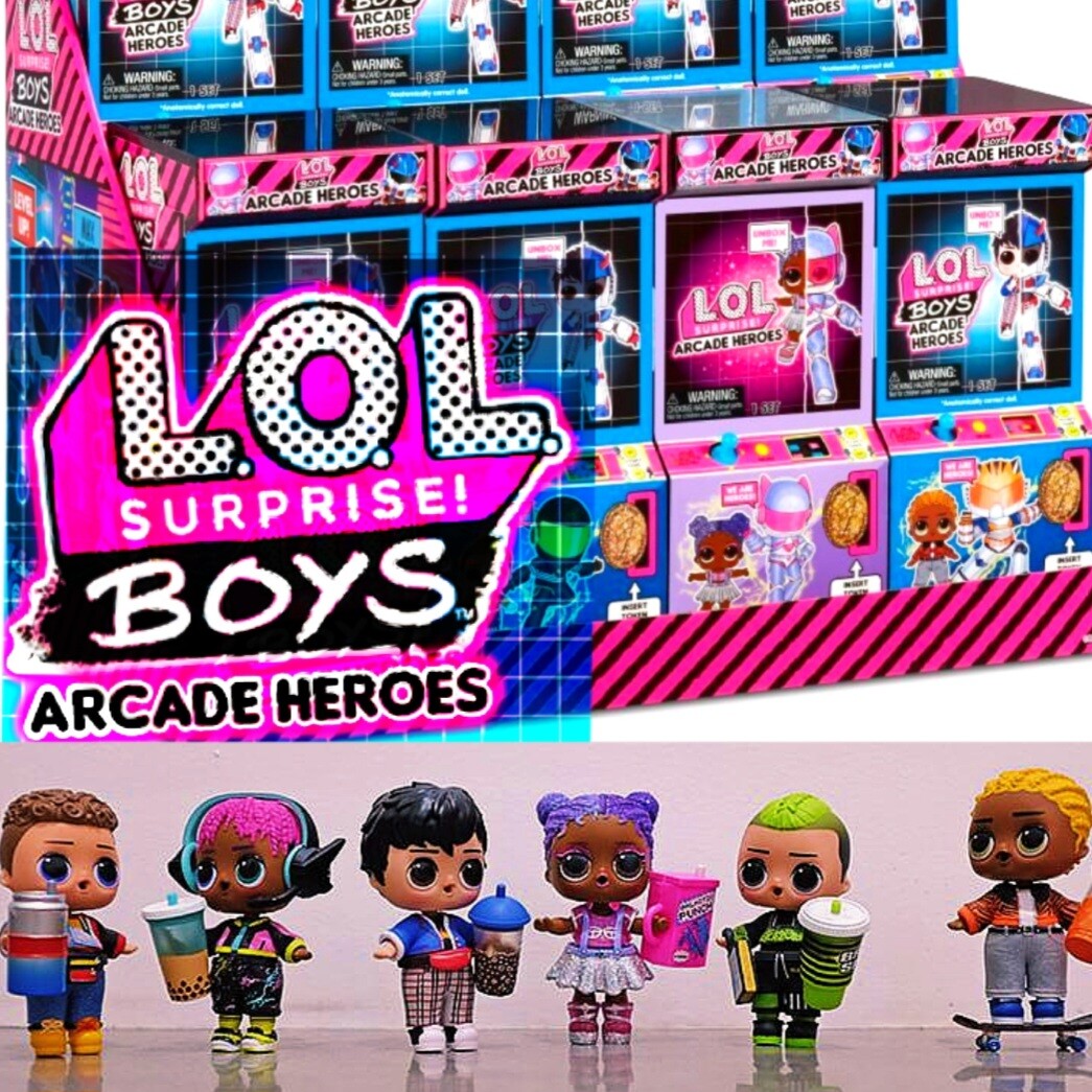 LOL Surprise! Boys Arcade Heroes – Action Figure Doll with 15