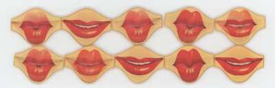 10 High Quality 1950's VARI-VUE Motion Smiling / Kissing Lips 1  1/4''  inch