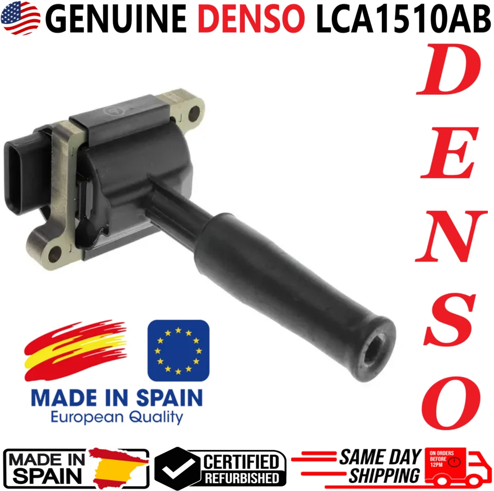 Bobina de encendido DENSO x1 original para Jaguar XJ8 XJR XK8 1997-1999 Vanden Plas 4,0 L Foto 3 de 4