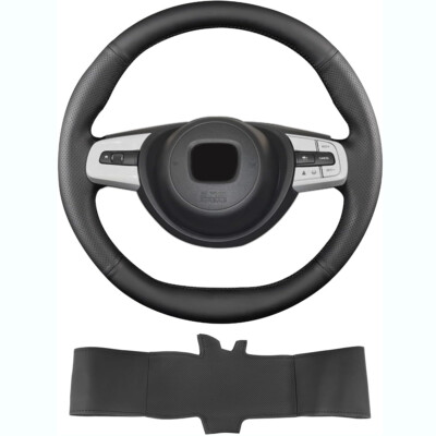 For Honda Jazz Fit 2020 Steering Wheel Cover Hand-Stitching Leather Wrap